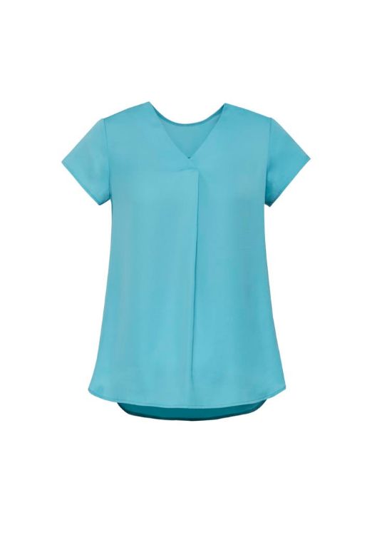 Picture of Womens Kayla V-Neck Pleat Blouse