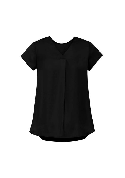 Picture of Womens Kayla V-Neck Pleat Blouse