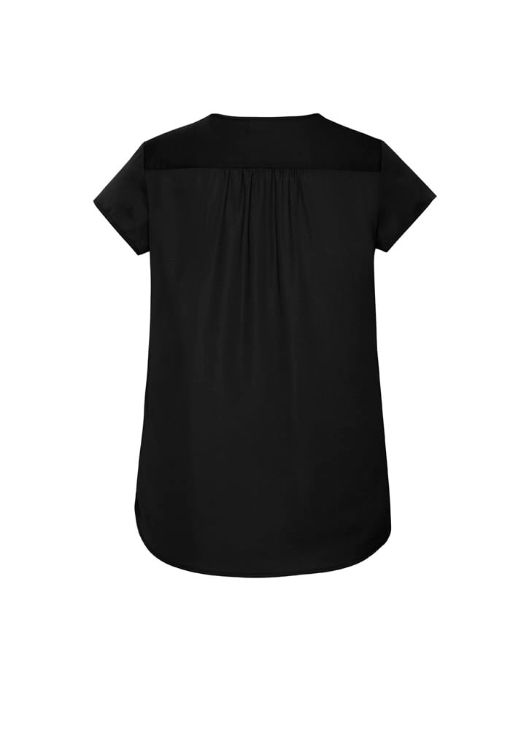 Picture of Womens Kayla V-Neck Pleat Blouse