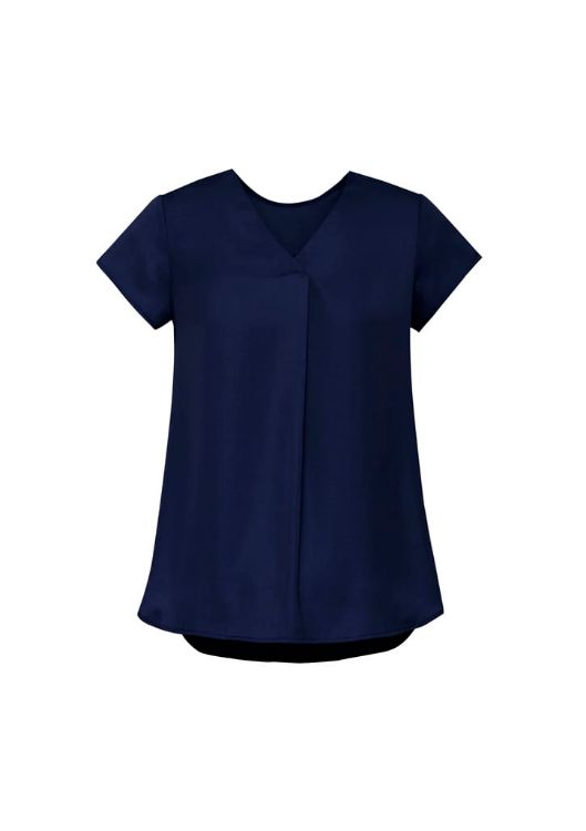 Picture of Womens Kayla V-Neck Pleat Blouse