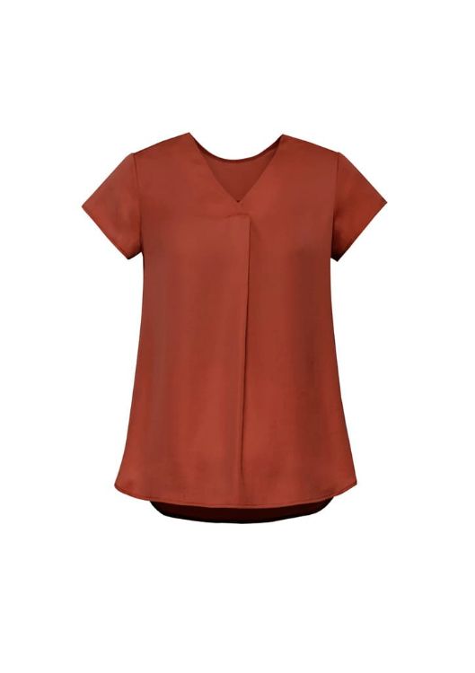 Picture of Womens Kayla V-Neck Pleat Blouse