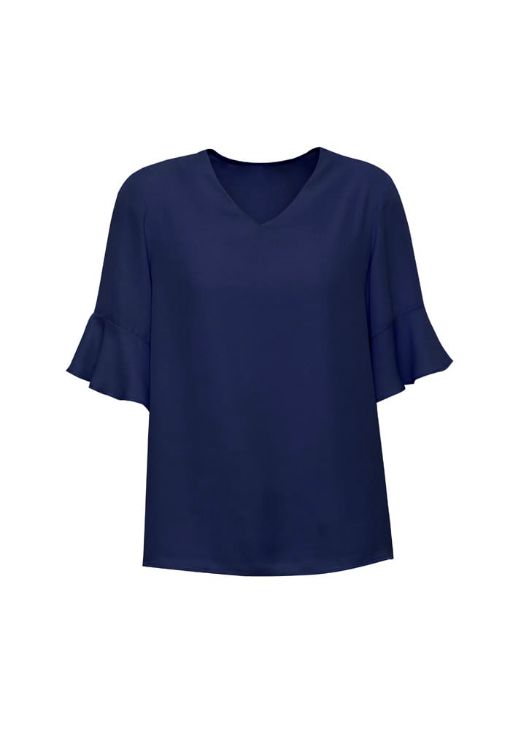 Picture of Womens Aria Fluted Sleeve Blouse