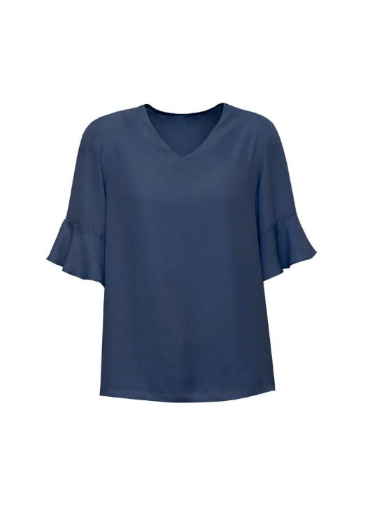 Picture of Womens Aria Fluted Sleeve Blouse