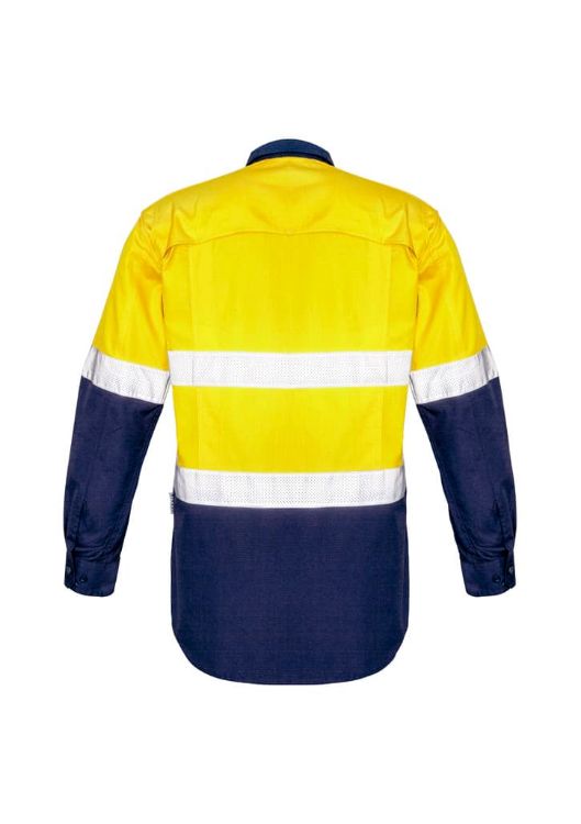 Picture of Mens Rugged Cooling Hi Vis Taped Long Sleeve Shirt