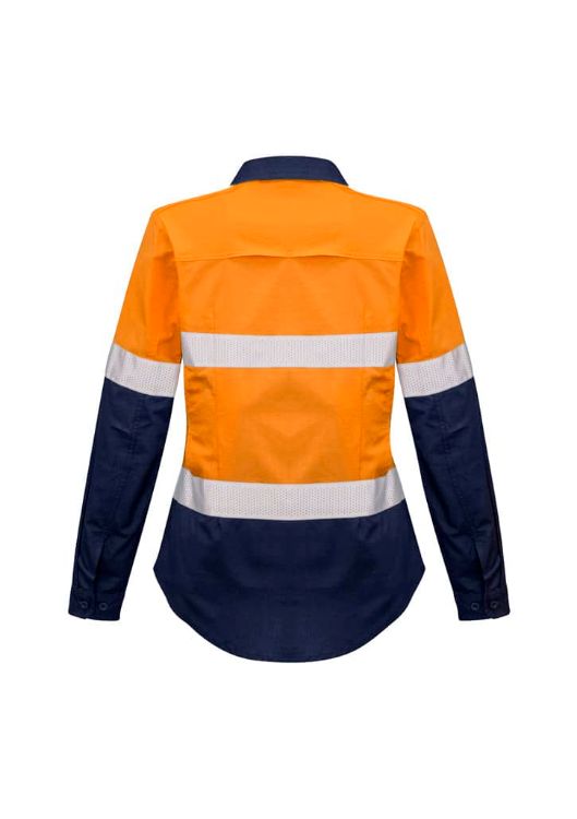 Picture of Womens Rugged Cooling Hi Vis Taped Long Sleeve Shirt