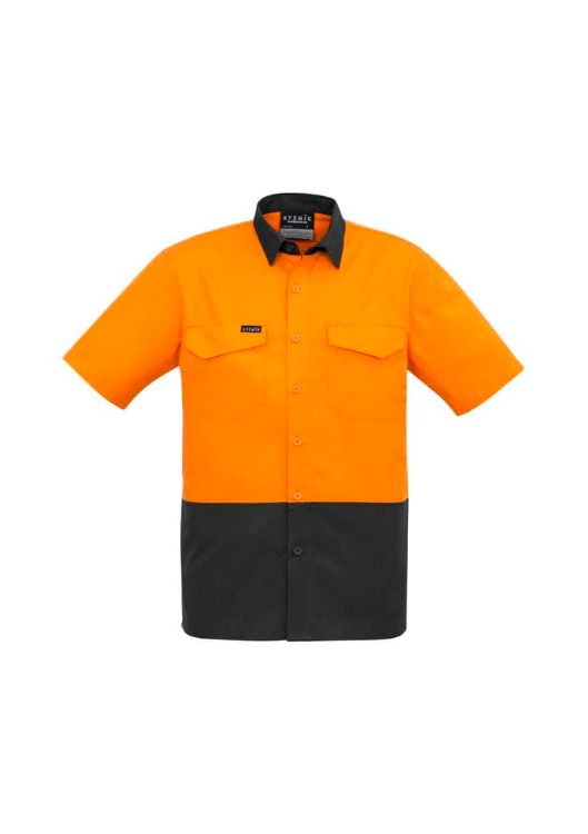 Picture of Mens Rugged Cooling Hi Vis Short Sleeve Shirt