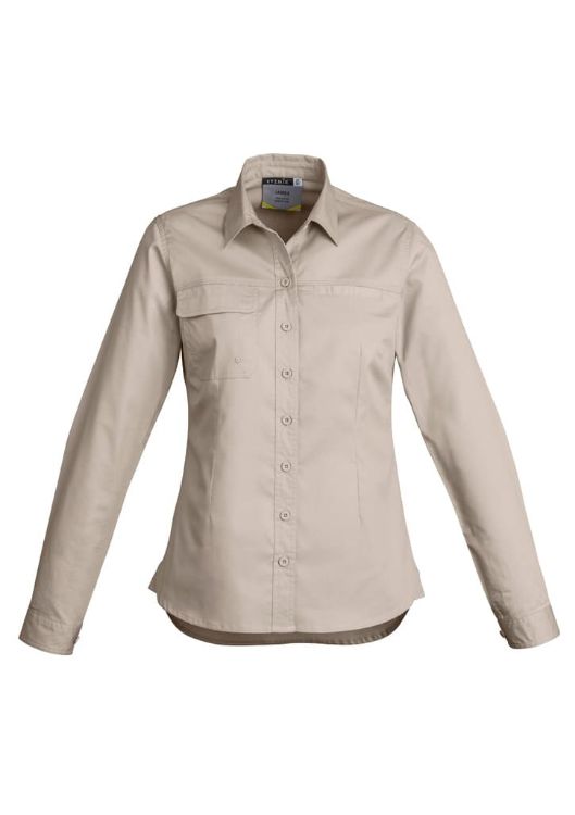 Picture of Womens Lightweight Tradie Long Sleeve Shirt