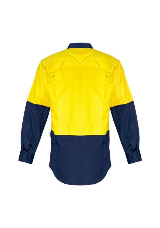 Picture of Mens Rugged Cooling Hi Vis Long Sleeve Shirt