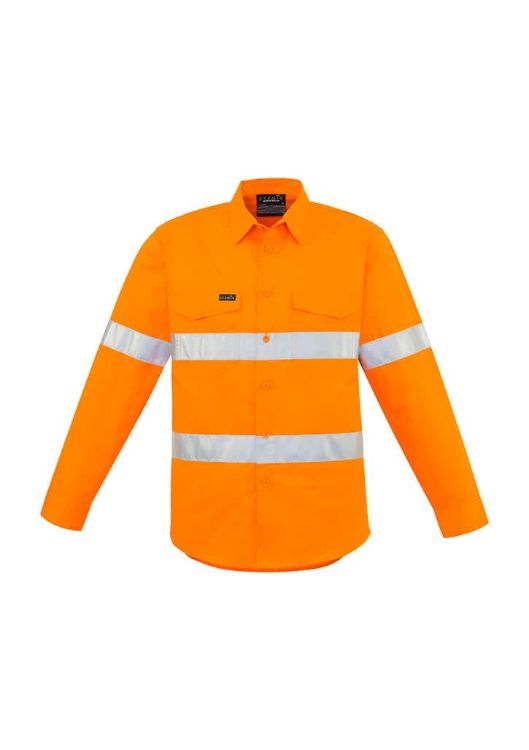 Picture of Mens Hi Vis Hoop Taped Long Sleeve Shirt