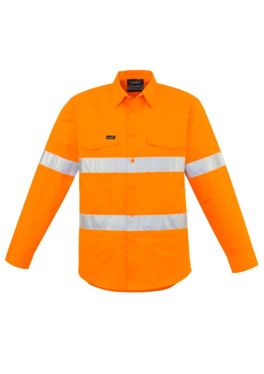 Picture of Mens Hi Vis Hoop Taped Long Sleeve Shirt