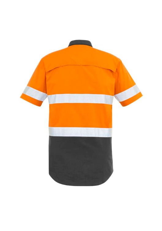 Picture of Mens Rugged Cooling Hi Vis Taped Short Sleeve Shirt