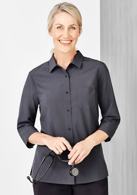 Picture of Womens Florence Plain 3/4 Sleeve Shirt