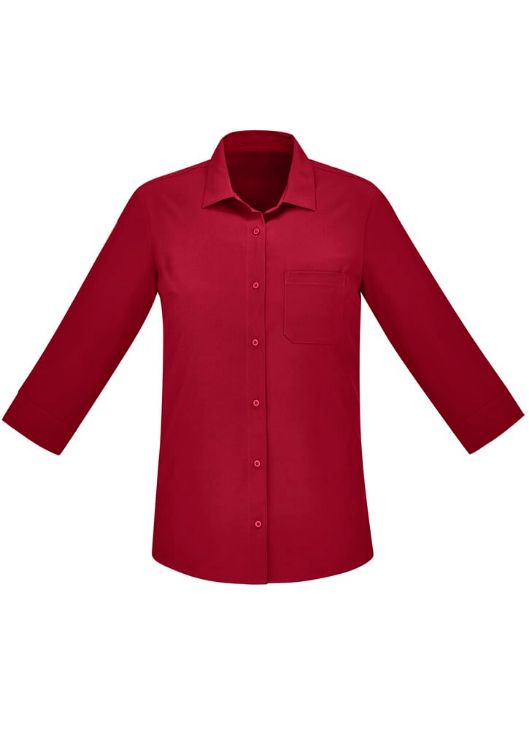 Picture of Womens Florence Plain 3/4 Sleeve Shirt