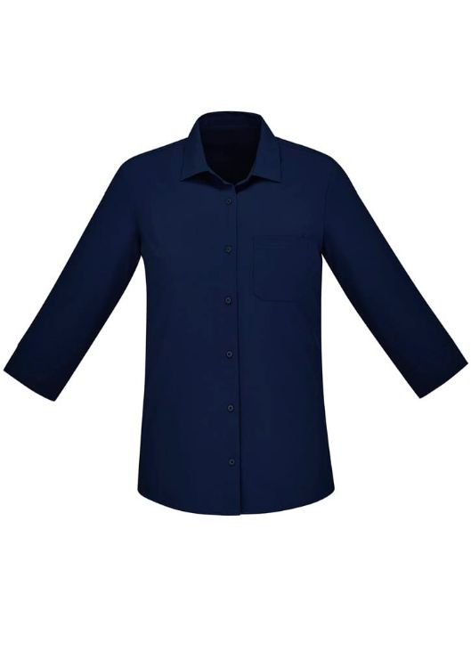 Picture of Womens Florence Plain 3/4 Sleeve Shirt