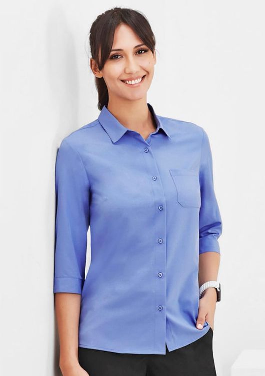 Picture of Womens Florence Plain 3/4 Sleeve Shirt