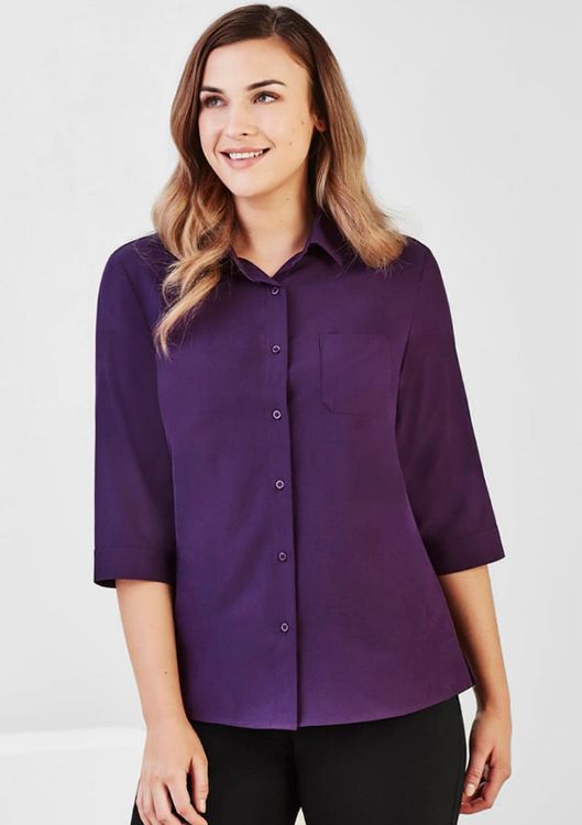 Picture of Womens Florence Plain 3/4 Sleeve Shirt