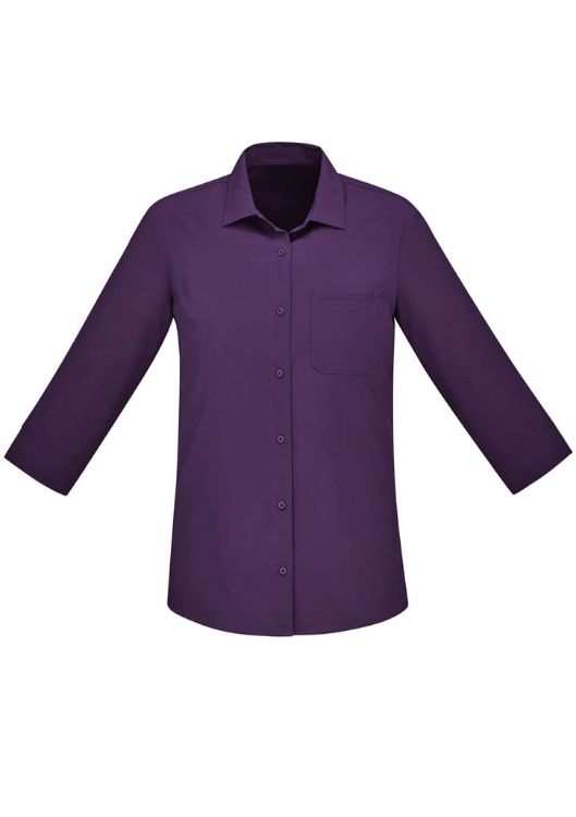 Picture of Womens Florence Plain 3/4 Sleeve Shirt