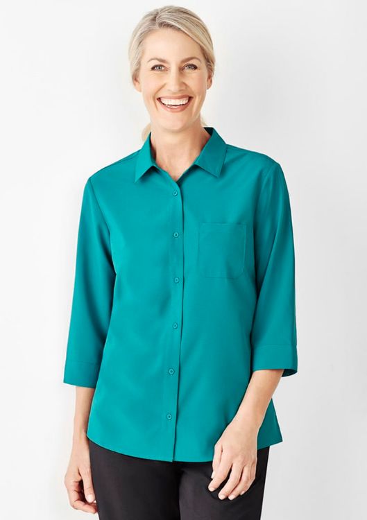 Picture of Womens Florence Plain 3/4 Sleeve Shirt