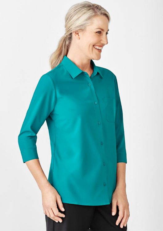 Picture of Womens Florence Plain 3/4 Sleeve Shirt