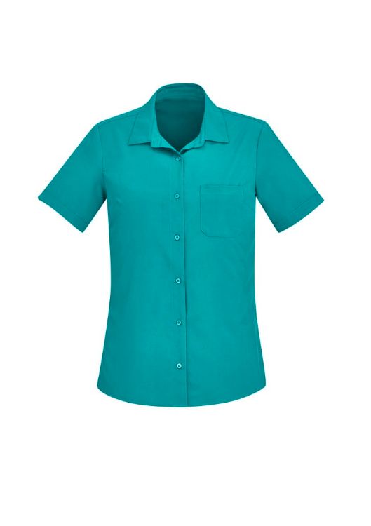 Picture of Womens Florence Plain Short Sleeve Shirt