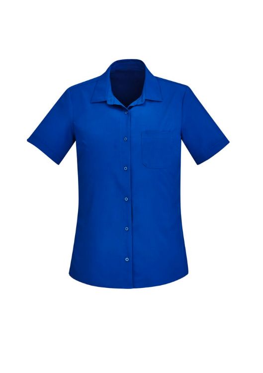 Picture of Womens Florence Plain Short Sleeve Shirt