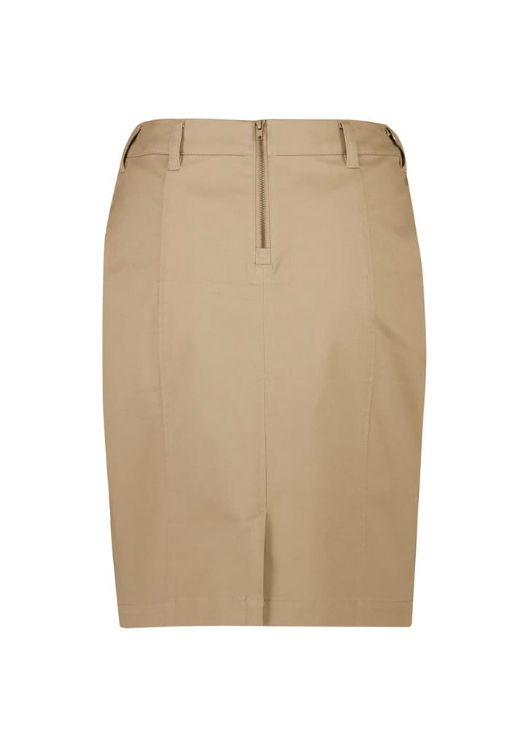 Picture of Womens Mid Waist Stretch Chino Skirt