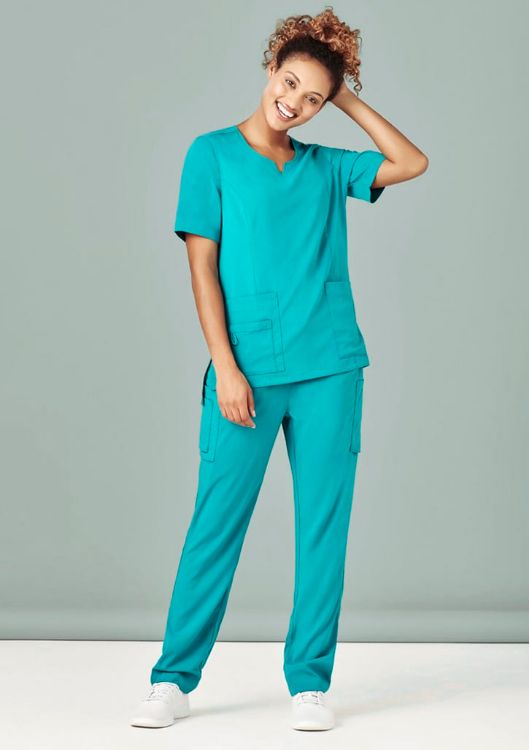 Picture of Womens Avery Round Neck Scrub Top