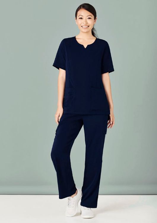 Picture of Womens Avery Round Neck Scrub Top