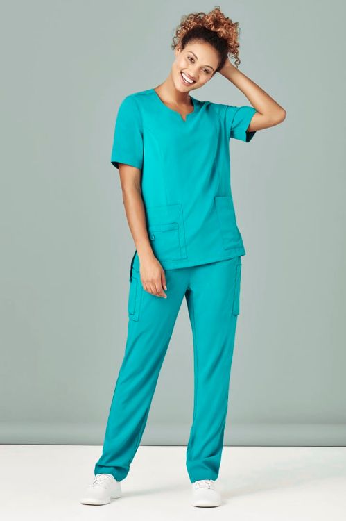 Picture of Womens Avery Round Neck Scrub Top