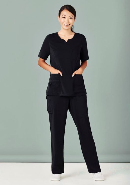 Picture of Womens Avery Round Neck Scrub Top