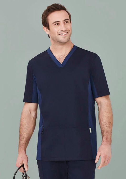 Picture of Mens Riley Stretch Scrub Top