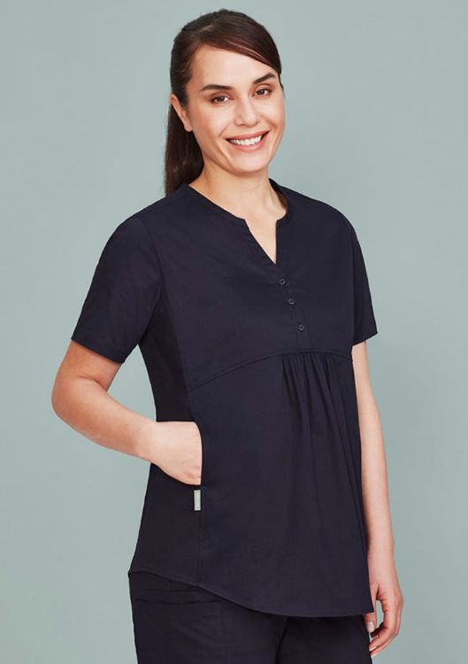 Picture of Womens Rose Tunic Scrub Top