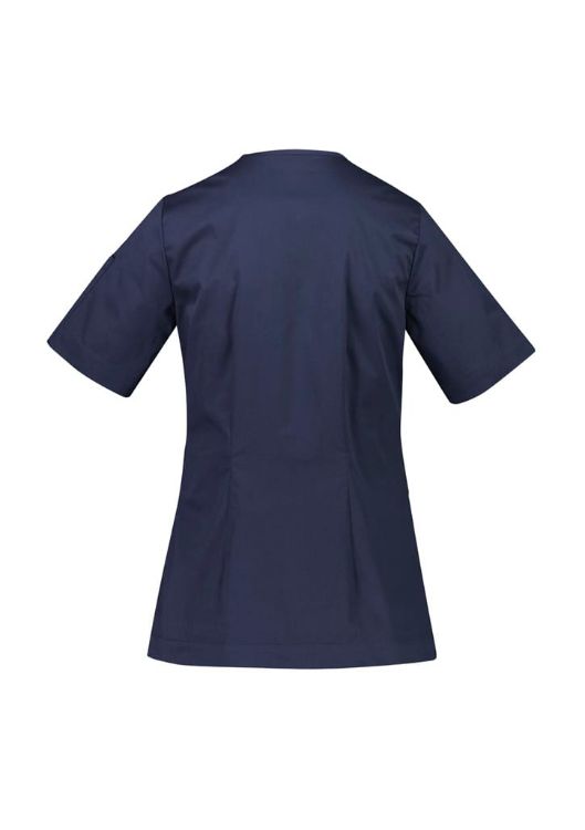 Picture of Womens Parks Zip Front Crossover Scrub Top