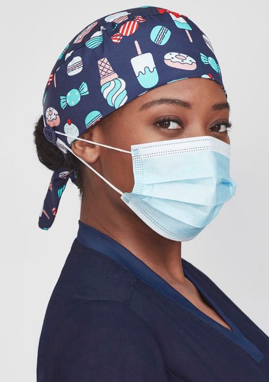 Picture of Unisex Printed Scrub Cap