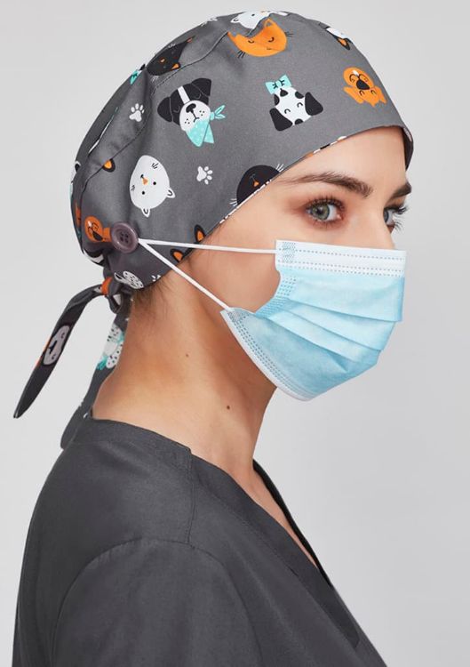 Picture of Unisex Printed Scrub Cap