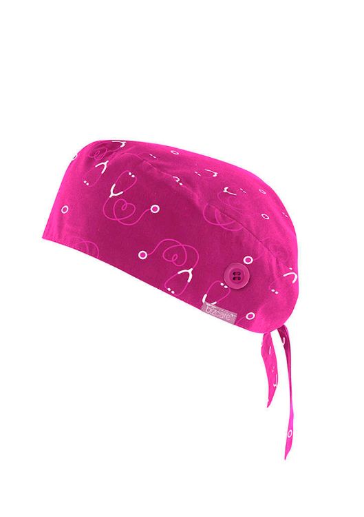 Picture of Unisex Pink Printed Scrub Cap