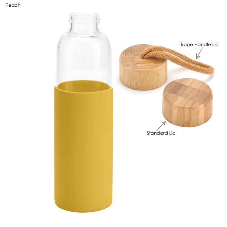 Picture of Honya Glass Drink Bottle with Sleeve