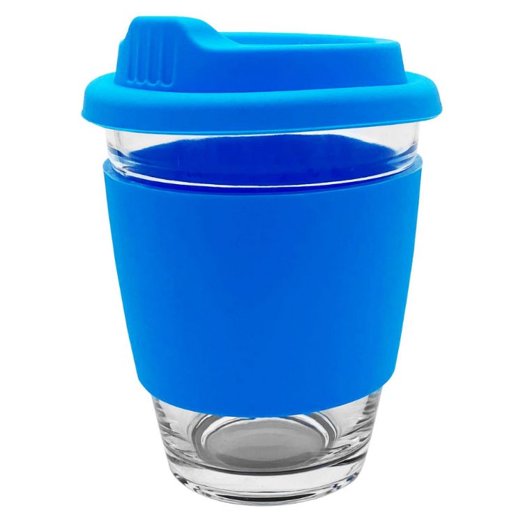 Picture of Carlo Glass Coffee Cup – Silicone Band