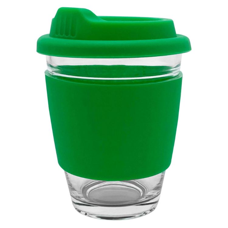 Picture of Carlo Glass Coffee Cup – Silicone Band