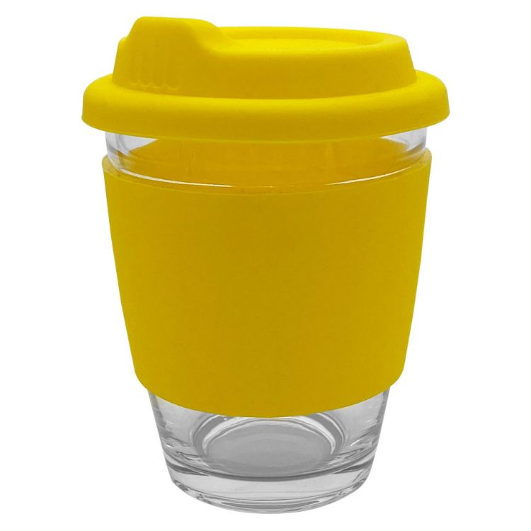 Picture of Carlo Glass Coffee Cup – Silicone Band