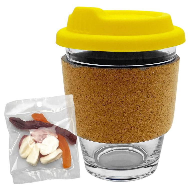 Picture of Jelly Party Mix in Cork Band Glass Coffee Cup