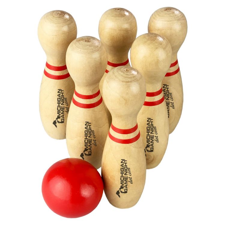 Picture of Wooden Bowling Set