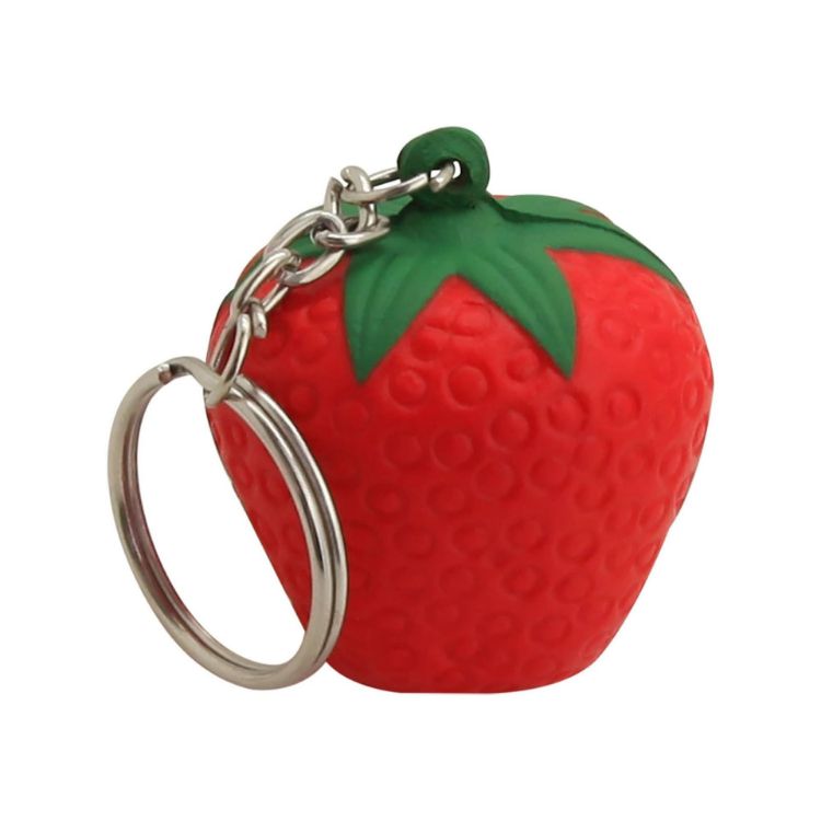 Picture of Stress Strawberry Key Ring