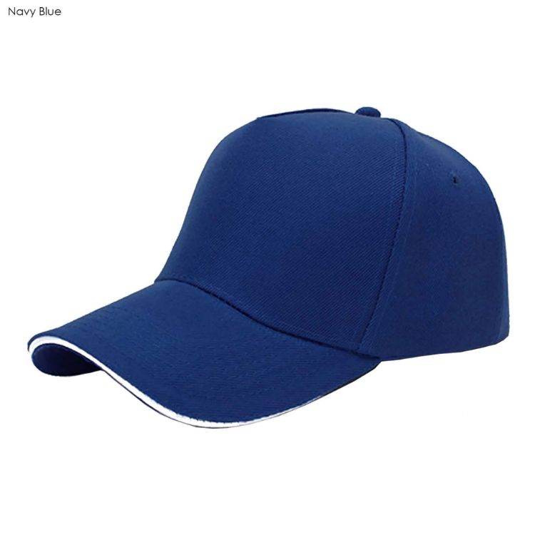 Picture of Nevaso 5 Panel Heavy Cotton Sandwich Cap