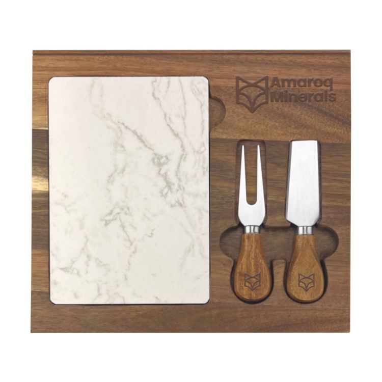 Picture of Fuzo Marble Cheeseboard & Knife Set