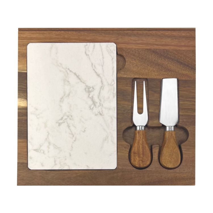 Picture of Fuzo Marble Cheeseboard & Knife Set