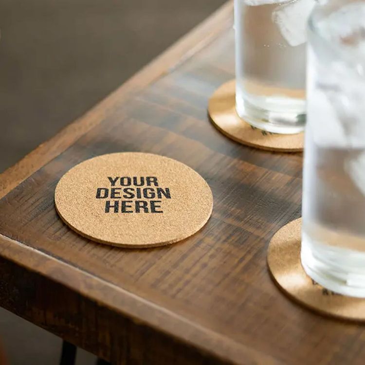 Picture of Vineyards Cork Coaster-Round