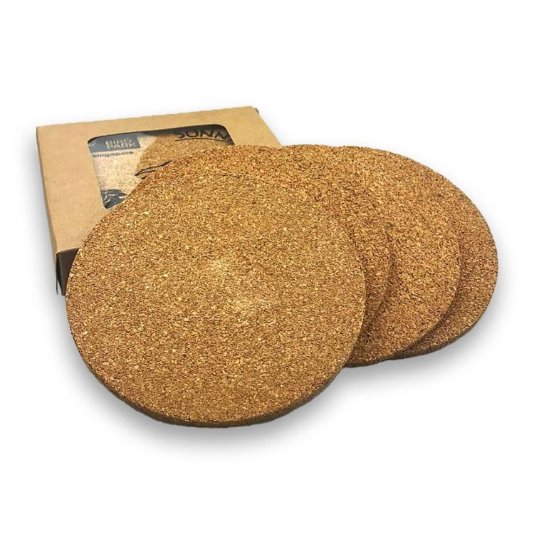 Picture of Vineyards Cork Coaster Round Set of 4