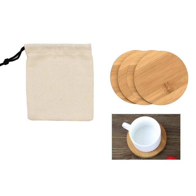 Picture of Bamboo Coaster (4PCS In 1Â‹Â¬?