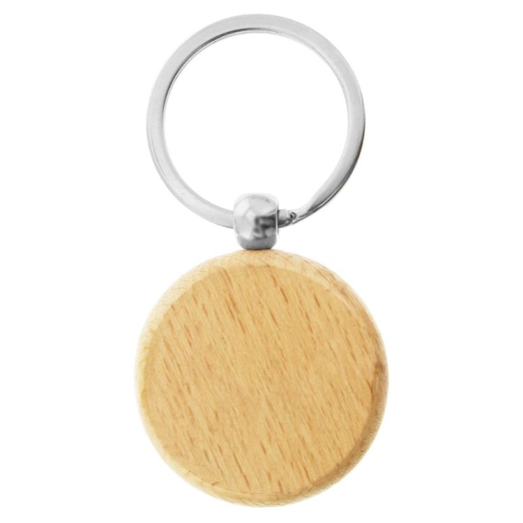 Picture of Wood Round Key Ring
